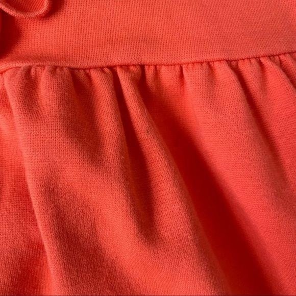 Janie & Jack Girls Persimmon Ruffle Ponte Dress 4 - Picture 6 of 11